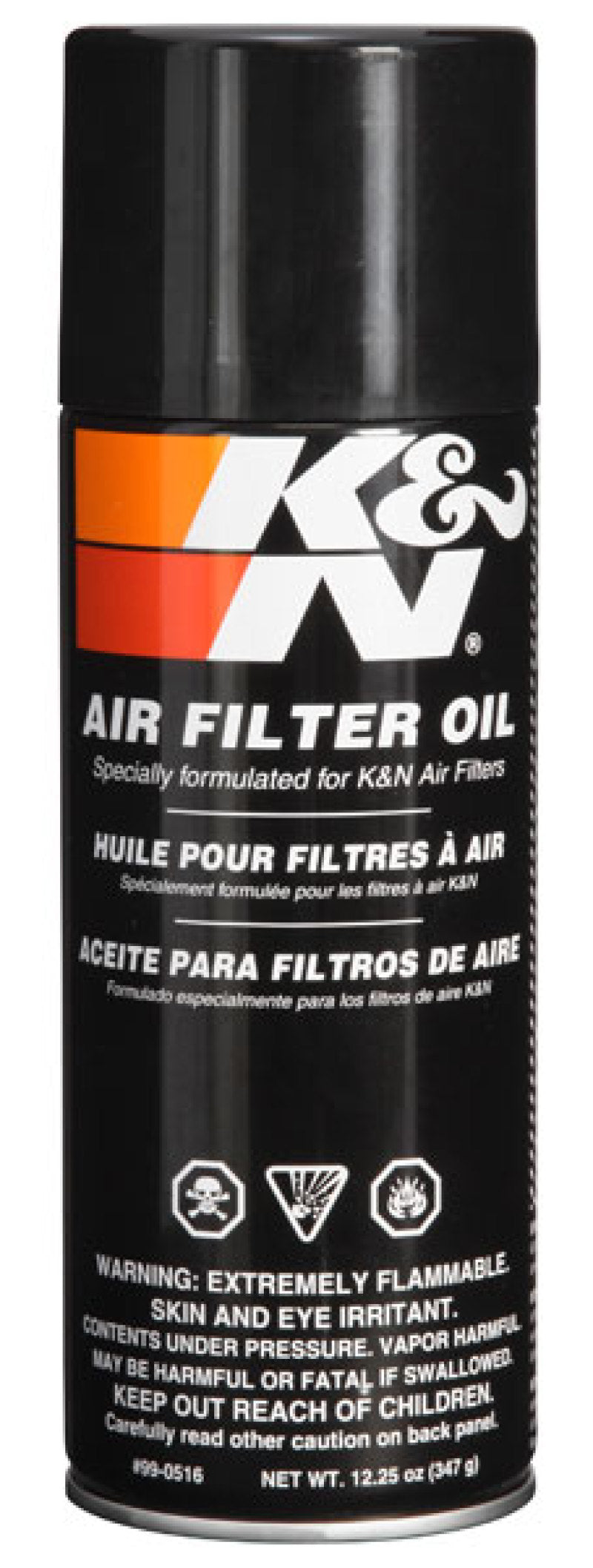 Aceite para filtros de aire en aerosol K&amp;N de 12,25 oz.
