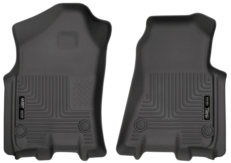 Husky Liners 2019 Ram 1500 Crew Cab WeatherBeater Schwarze Bodenbeläge für die erste Reihe