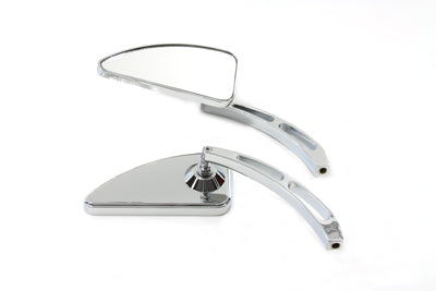 Profile Billet Mirror Set With Slotted Stem For Harley-Davidson