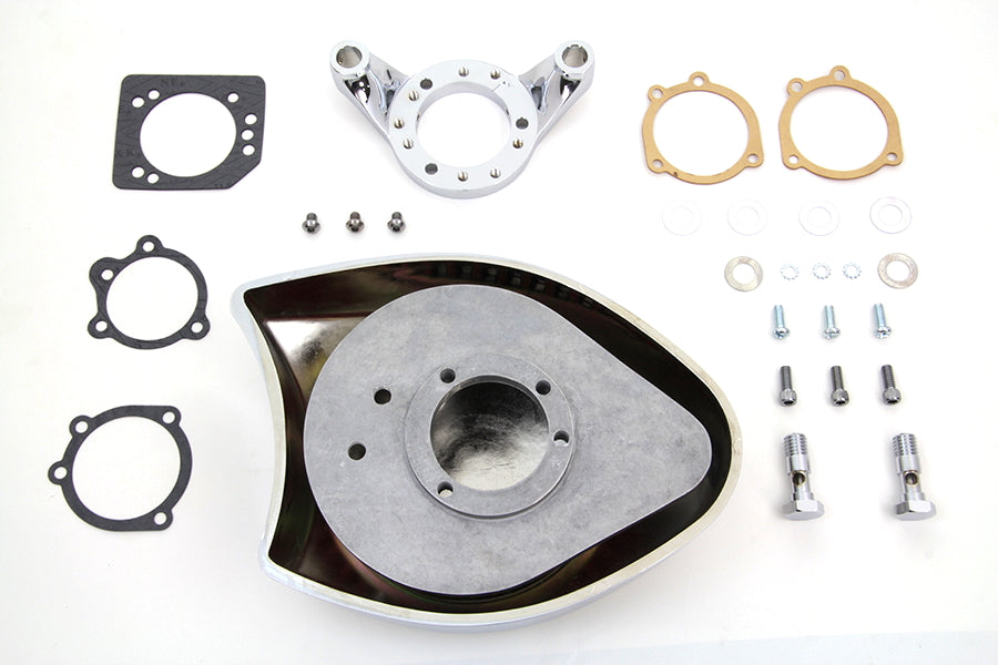 Conjunto de filtro de aire de pala cromada para Harley-Davidson Sportster 1991-2006