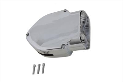 Chrome Hypercharger Style Air Cleaner For Harley-Davidson Shovelhead 1972-1984