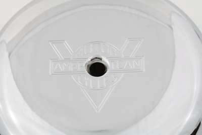 Cubierta cromada para filtro de aire con logo V-Twin de 7" para Harley-Davidson