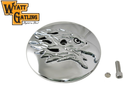 Round Eagle Air Cleaner Cover Insert Trim Chrome For Harley-Davidson