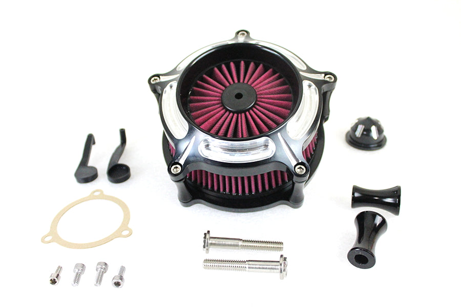 Contrast Cut Turbine Air Cleaner Kit For Harley-Davidson 2008-2017