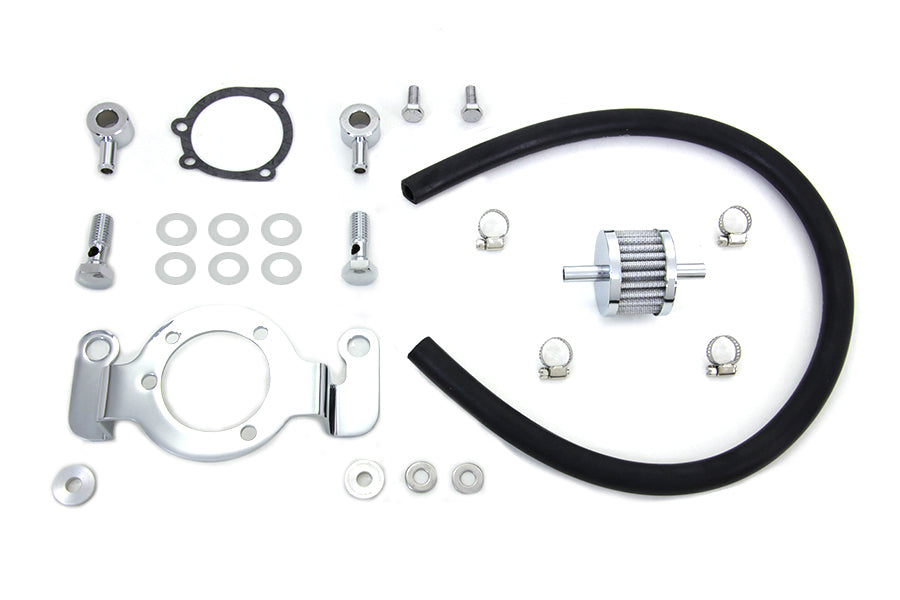Crankcase Breather and Bracket Kit For Harley-Davidson 1993-2017