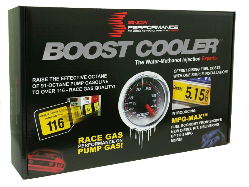 Kit de inyección de agua Snow Performance Stg 4 Boost Cooler Platinum (con línea trenzada de acero inoxidable y conexión 4AN)