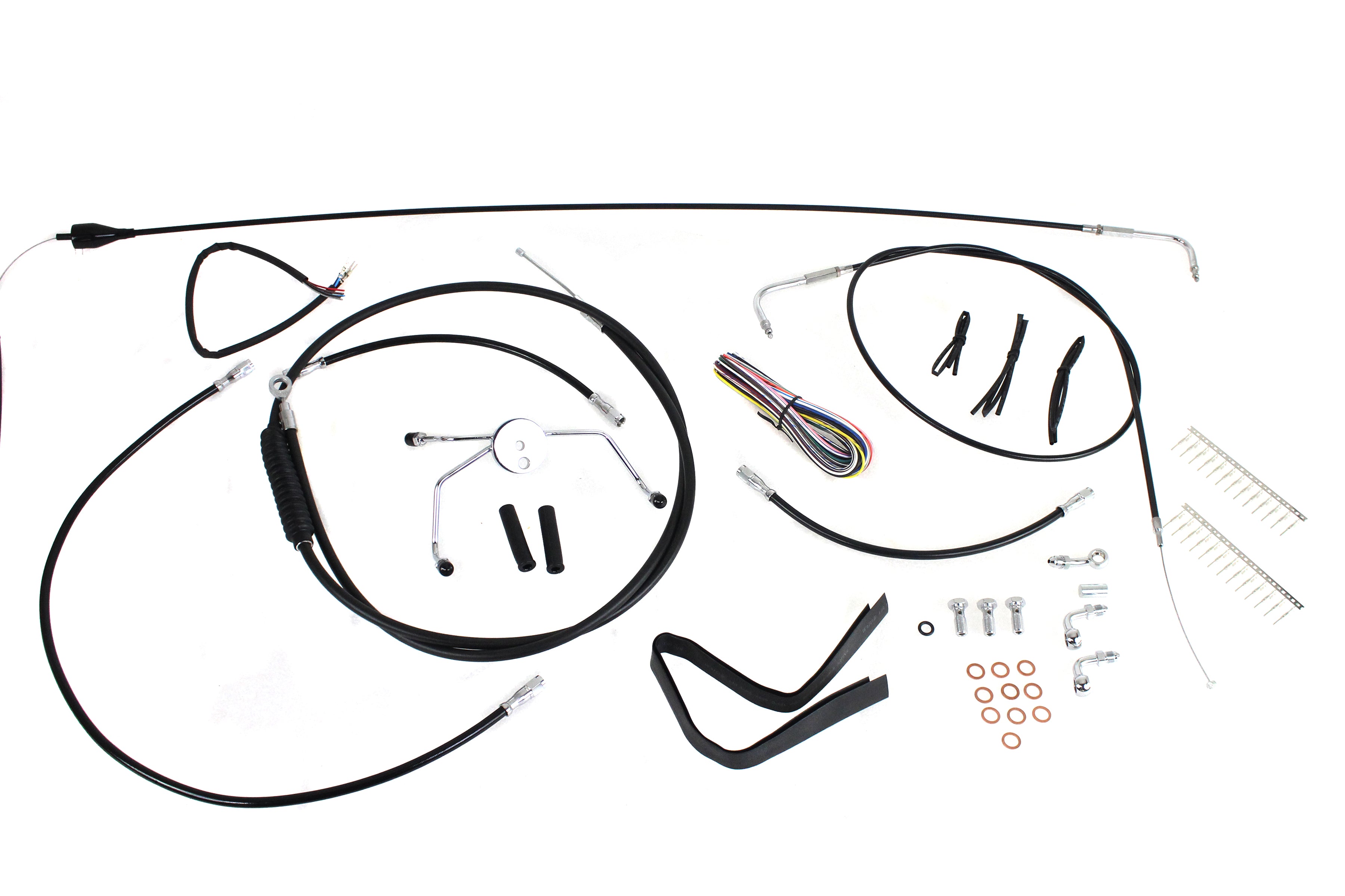 Kit de instalación de manillar Apehanger de 12"-14" para Harley-Davidson Touring 2007