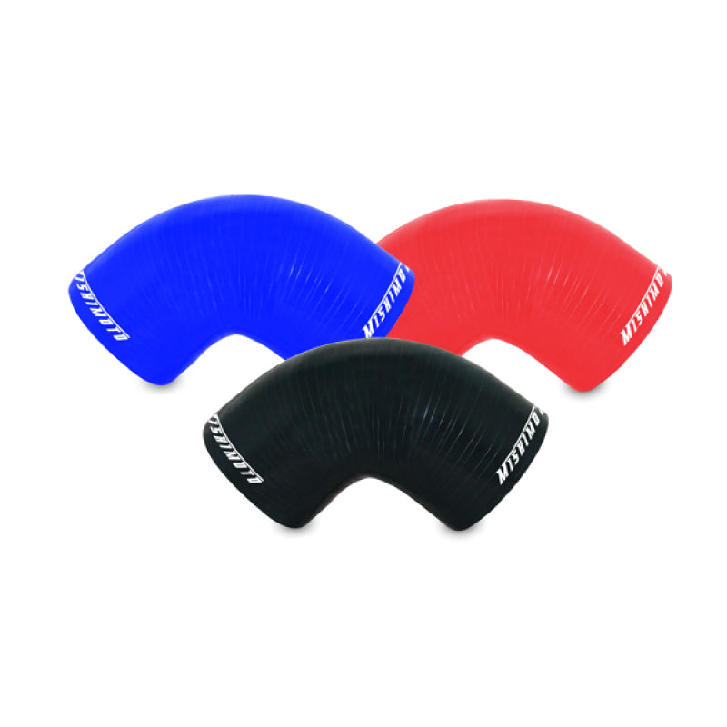 Acoplador Mishimoto de 2,5 pulgadas y 90 grados, color negro