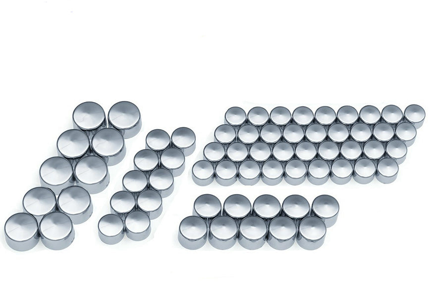 Snap Cap Engine Bolt Cover Kit Chrome For Harley-Davidson Milwaukee Eight M8