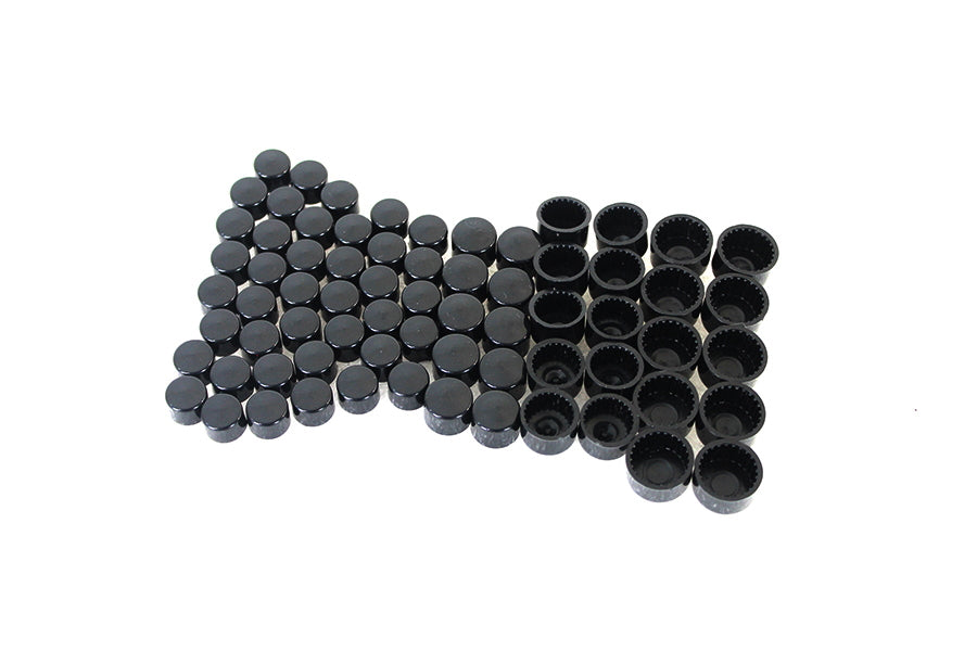 Snap Cap Engine Bolt Cover Kit Black For Harley-Davidson Milwaukee Eight M8