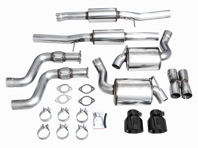 AWE Für 2023 Für Nissan Z RZ34 RWD Touring Edition Catback Auspuff System w/Diamant Schwarz Tipps