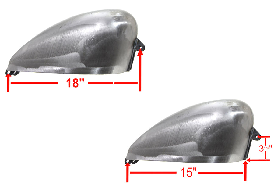 Chopper Style 2.5 Gallon Gas Tank For Harley-Davidson