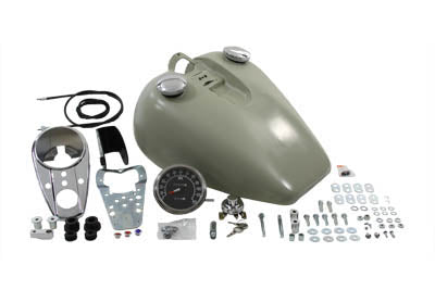 Bobbed 3.2 Gallon Gas Tank Kit For Harley-Davidson