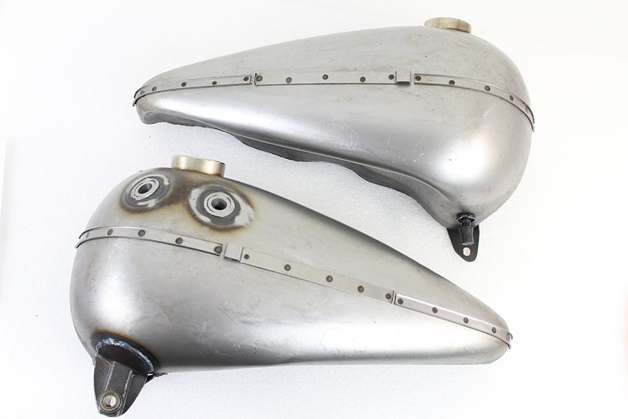 Bobbed 3.5 Gallon Gas Tank Set For Harley-Davidson 1940-1946