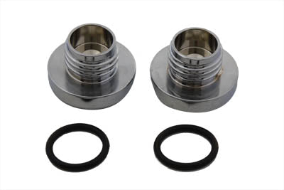 Tall Style Billet Vented And Non-Vented Gas Cap Set For Harley-Davidson '83-'95