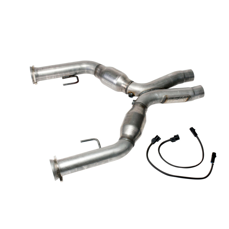 BBK 05-10 Mustang 4.6 Tubo intermedio corto X con convertidores catalíticos 2-3/4 para cabezales de tubo largo BBK