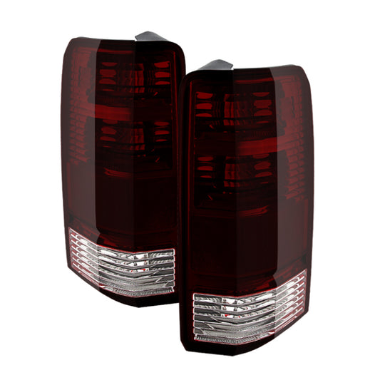 Luces traseras estilo OEM Xtune Dodge Nitro 07-11 ahumadas en rojo ALT-JH-DNIT07-OE-RSM