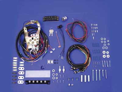 Five light dash base wiring harness assembly for Harley-Davidson 1973-1977