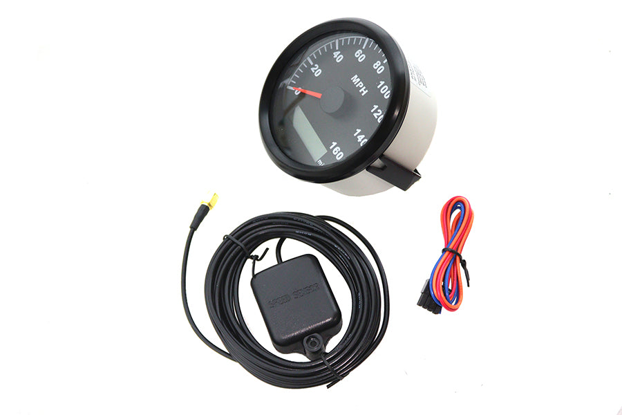 85mm GPS Speedometer Black For Harley-Davidson & Custom Motorcycles