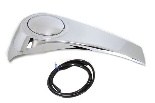 Extended Chrome Dash Cover Smooth For Harley-Davidson Touring 2003-2007