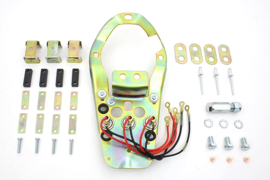 Base del panel de instrumentos del tablero de tres luces para Harley-Davidson 1984-1995