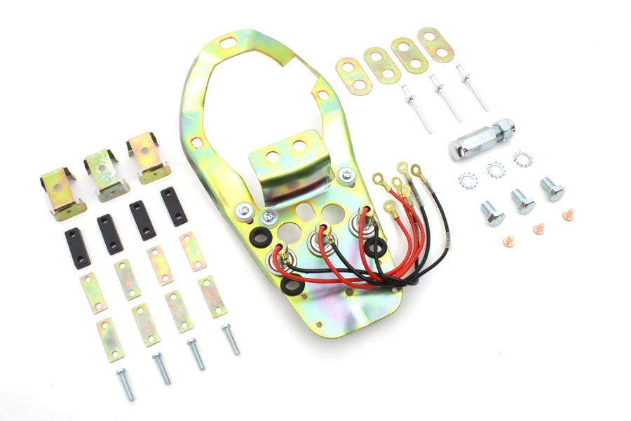 Base del panel de instrumentos del tablero de tres luces para Harley-Davidson 1984-1995