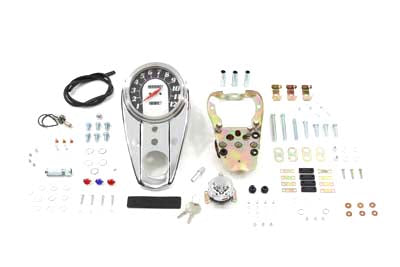 Chrome Dash Cover Kit With Speedometer For Harley-Davidson 1983-1995