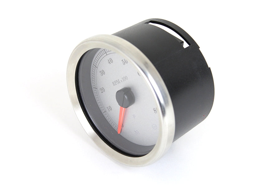 4" White Face Tachometer For Harley-Davidson 2004 And Later