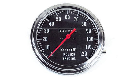 2:1 Ratio Police Special Speedometer For Harley-Davidson 1936-1961