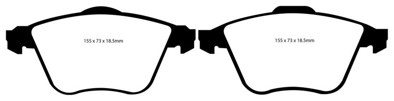 EBC 07-13 Mazda 3 2.3 Turbo Redstuff Bremsbeläge vorne