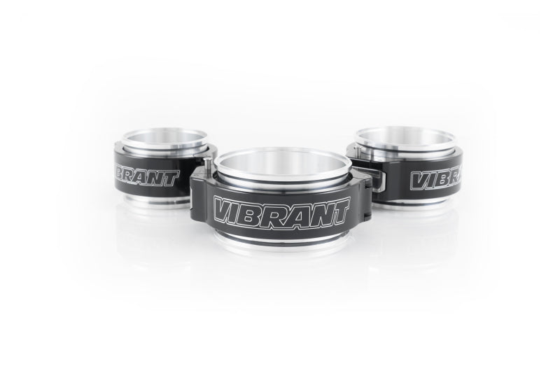 Conjunto de abrazadera HD 2.0 aluminizado de 2,50 in de diámetro exterior, anodizado en negro