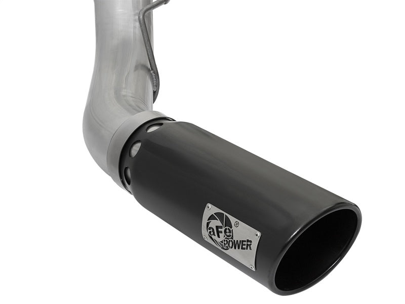 aFe ATLAS 5 Zoll DPF-Back-Auspuffanlage aus Aluminiumstahl mit schwarzer Spitze, 2017 Ford Diesel Trucks V8-6,7 l (td)