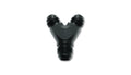 Vibrant -16AN x -16AN x 16AN Y-Adapter Fitting - Aluminum Black