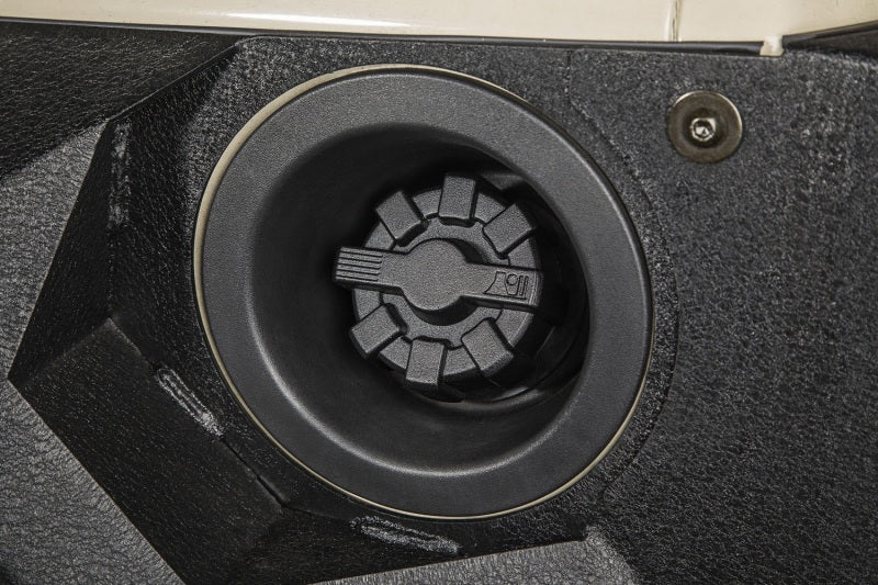 Rugged Ridge 01-19 Jeep Wrangler TJ/LJ/JK/JL Schwarzer Elite-Tankdeckel aus Aluminium