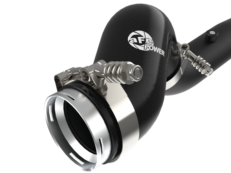 Combo de tubos de lado frío y caliente del intercooler negro BladeRunner de aFe para camionetas GM 19-20 1500 L4-2.7L (t)
