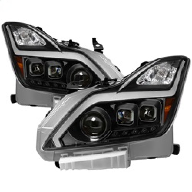 Faros delanteros con proyector xTune Infiniti G37 Coupe (no AFS) 08-15 - Negro PRO-JH-IG3708-2D-LB-BK