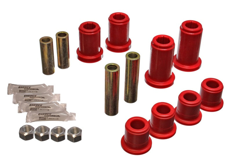 Energy Suspension 01–06 GM Silverado C2500 HD 2WD/K2500 HD 4WD, rot, Vorderachs-Querlenkerbuchsen-Set