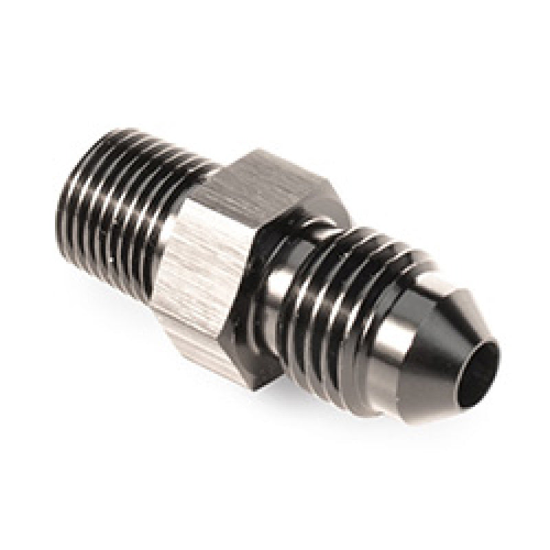 Accesorio de agua recto Snow Performance de 1/8 in NPT a 4AN (negro)