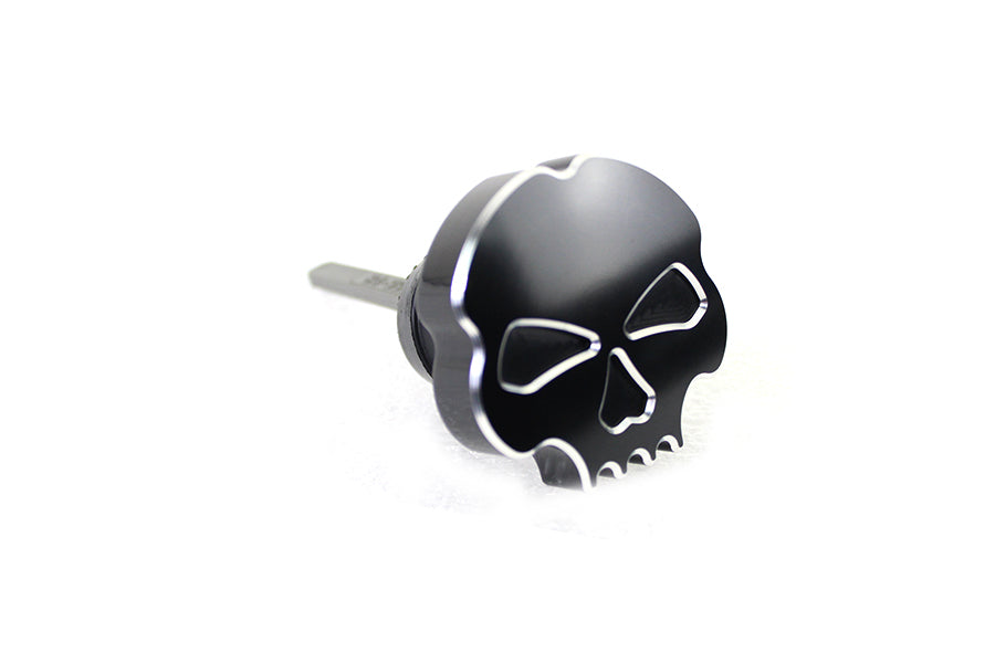 Black Skull Oil Tank Dipstick For Harley-Davidson Evolution Softail 1984-1999