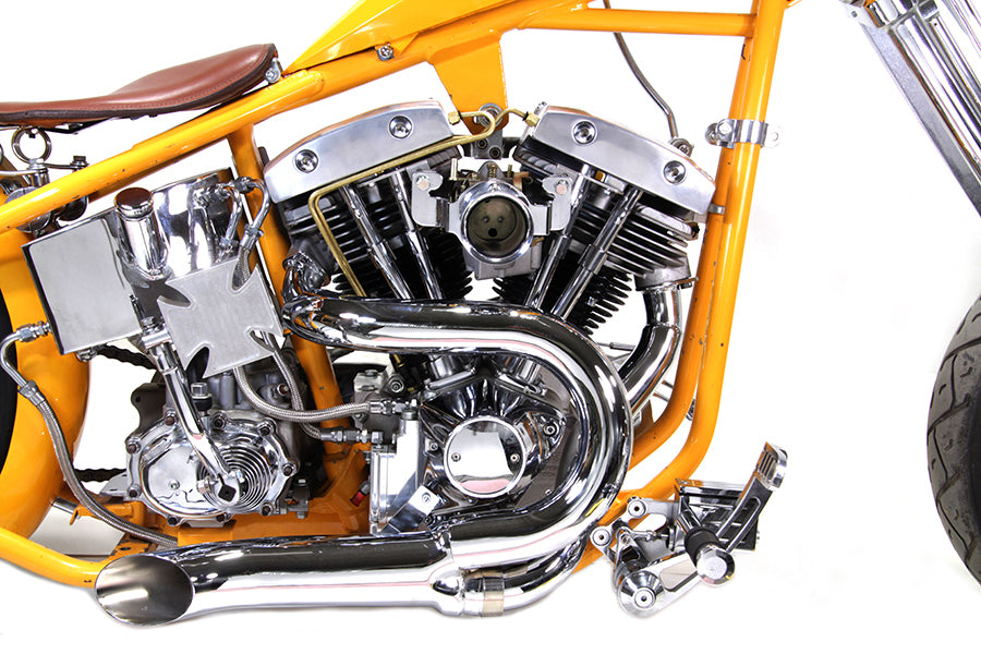 Rocker Box Oil Line Kit aus natürlichem Messing für Harley-Davidson Shovelhead 1966-1984