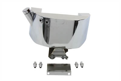 Chrome Horseshoe Oil Tank For Harley-Davidson 4 Speed Electric Starter Motor