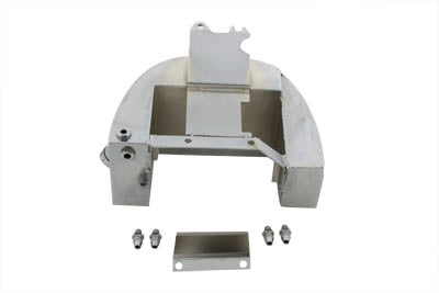 Hufeisen-Öltank aus Chrom für Harley-Davidson 4-Gang-Elektrostarter