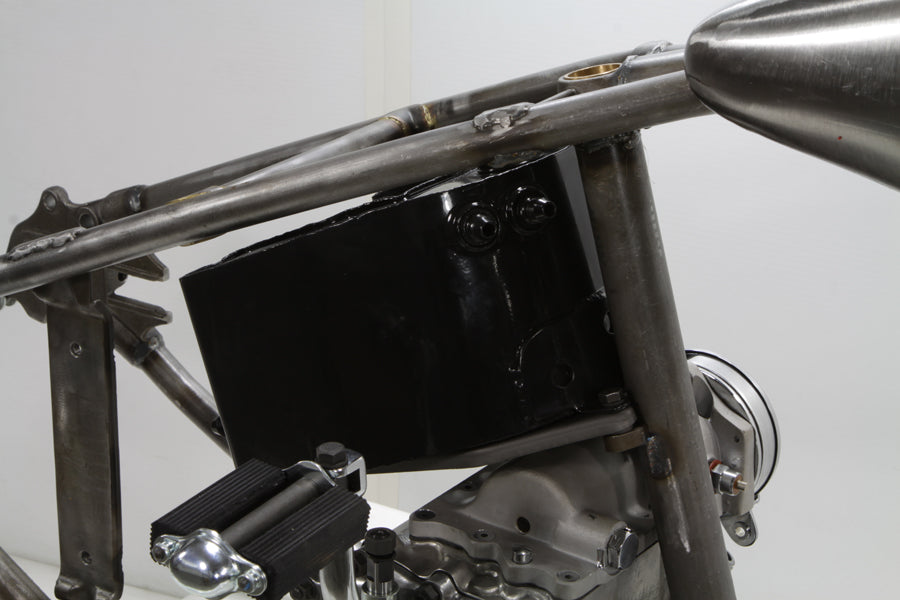 Replica Black TT Bobber Short Oil Tank For Harley-Davidson 1936-1957