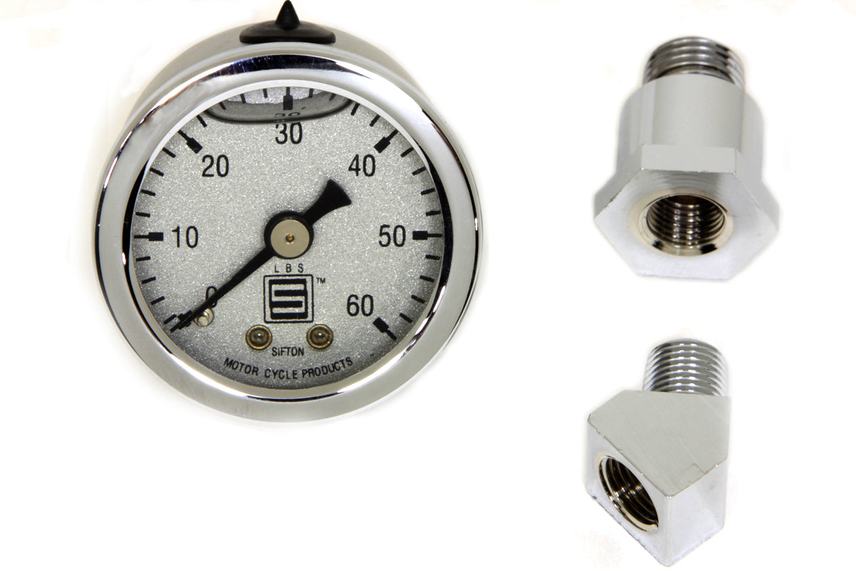 60 psi Oil Pressure Gauge For Harley-Davidson Shovelhead 1970-1984