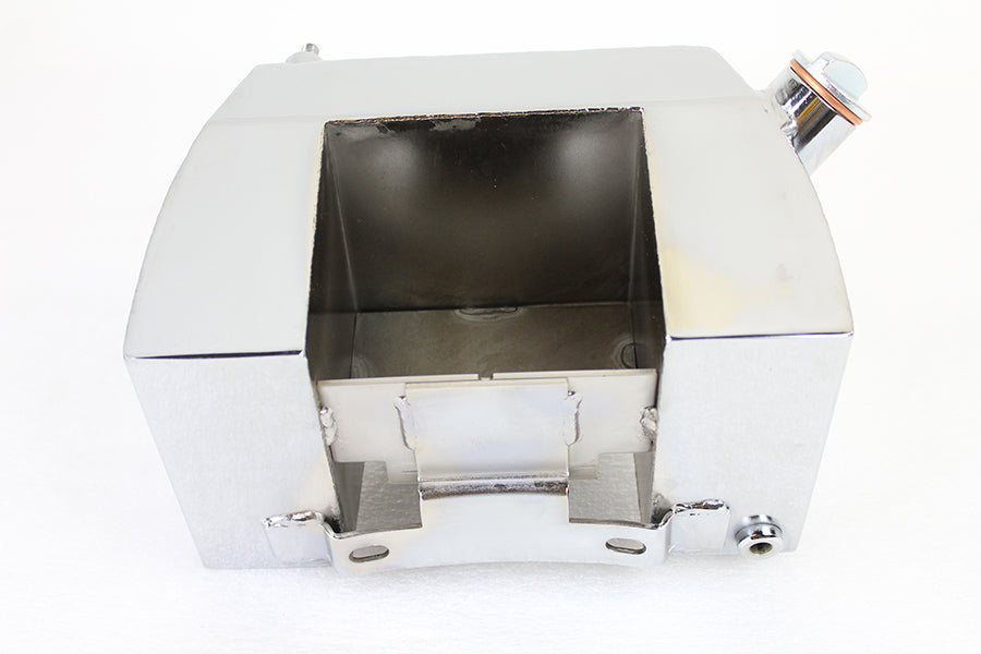 Soporte de poste central para tanque de aceite cromado para Harley-Davidson 1941-1985