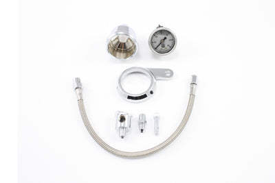 Oil Pressure Gauge Kit For Harley-Davidson Evolution Big Twin 1984-1999
