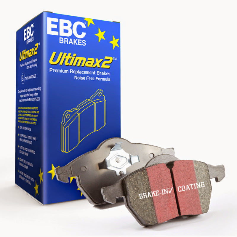 EBC 08-16 Mitsubishi Lancer Evo 10 2.0 Turbo (1-teiliger Rotor) Ultimax2 Bremsbeläge hinten