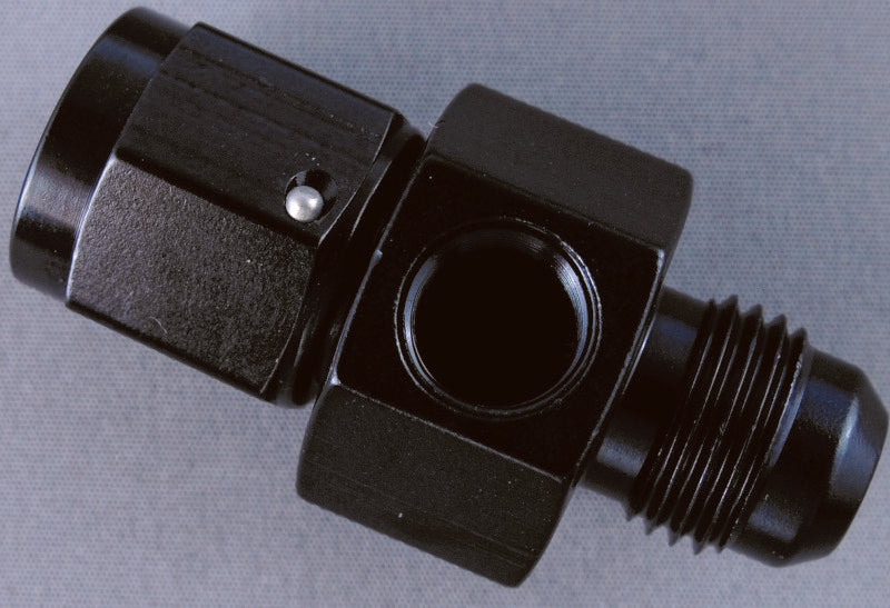 Fragola Inline Manometer Adapter -6AN Stecker x -6AN Buchse - Schwarz