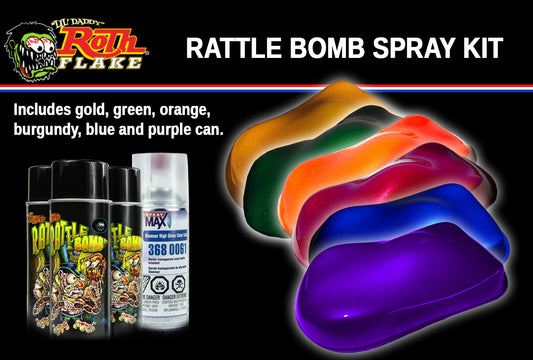 Roth Flake Custom Paint Rattle Bombenspray-Kit