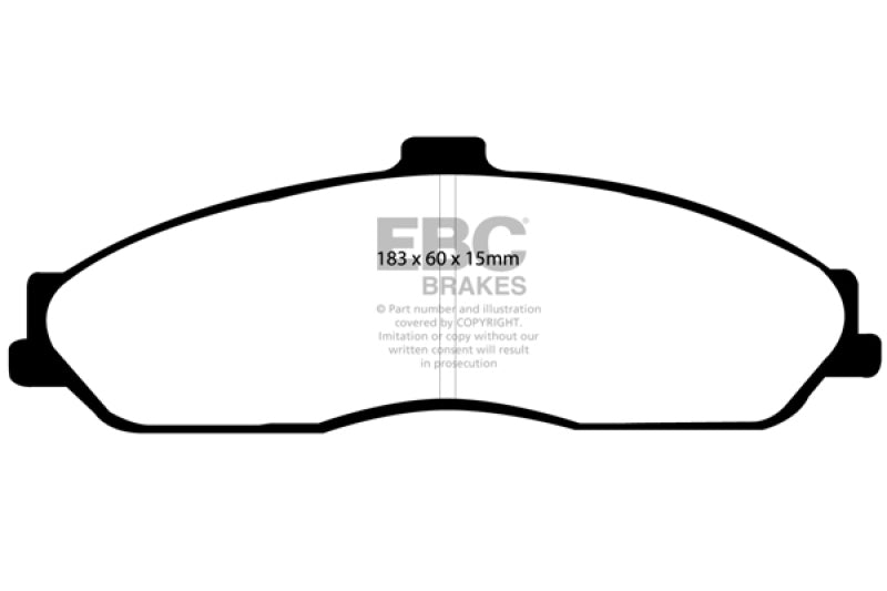 EBC 03–04 Cadillac XLR 4.6 Yellowstuff Bremsbeläge vorn